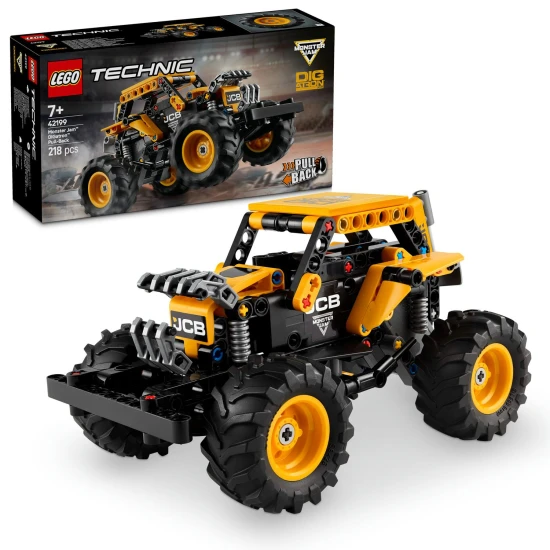 LEGO® Technic 42199 Monster Jam™ DIGatron™ – Akciós teherautó behúzható motorral és valósághű gumikkal.