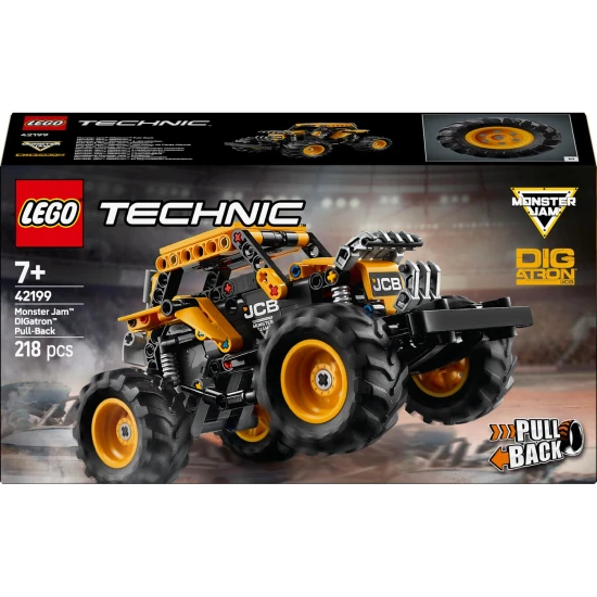 LEGO® Technic 42199 Monster Jam™ DIGatron™ – Akciós teherautó behúzható motorral és valósághű gumikkal.