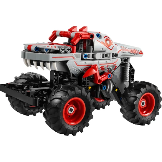 LEGO TECHNIC 42200 Monster Jam ThunderROARus tekercsmotorral LEGO® Technic 42200 Monster Jam™ ThunderROARus™ – Monster truck kihúzható motorral, valósághű részletekkel és agresszív kialakítással.