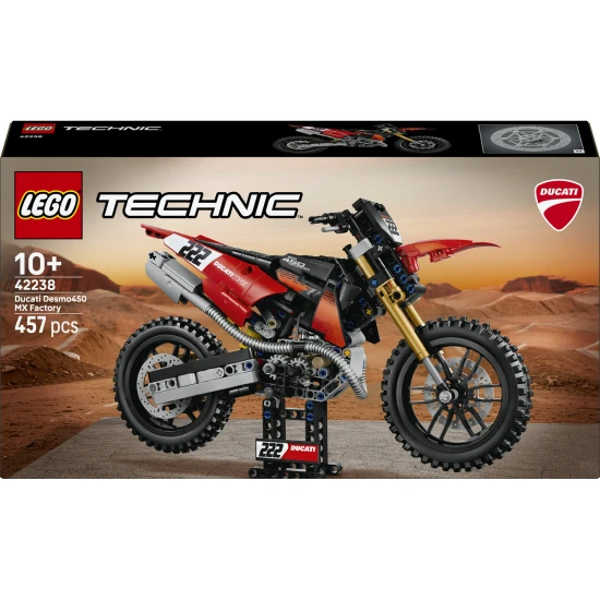 LEGO Technic 42238 Ducati Desmo450 MX Factory motorkerékpár LEGO Technic 42238 Ducati Desmo450 MX Factory motorkerékpár