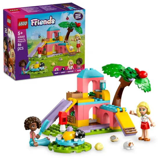 LEGO Friends játszótér tengerimalacoknak csúszdával és körhintaval