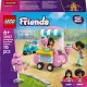 LEGO® Friends 42643 Vattacukorállvány és robogó – Szórakoztató játék gyerekeknek mini babákkal és kabalával.