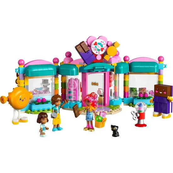  LEGO® Friends 42649 Heartlake édességbolt 3 karakterrel és szórakoztató játékkellékekkel.