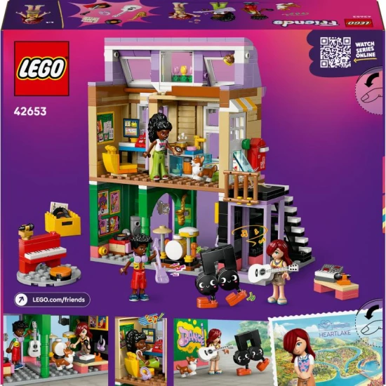 LEGO Friends 42653 – Hangszershop és lakás minifigurákkal és corgival