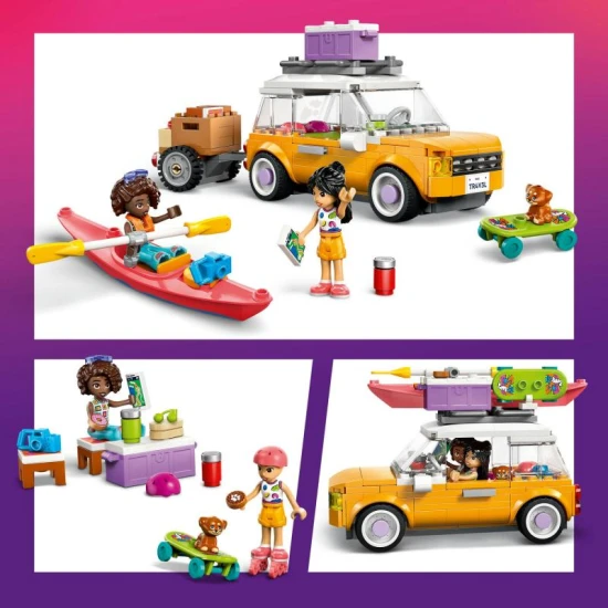 LEGO Friends 42659 – Autós kirándulás barátokkal kiskutyával és minifigurákkal