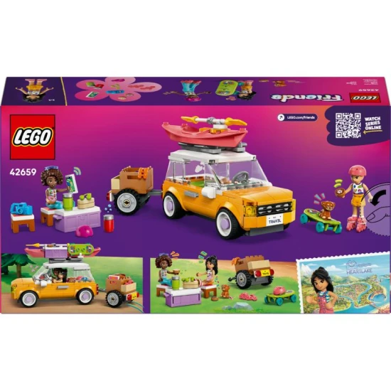 LEGO Friends 42659 – Autós kirándulás barátokkal kiskutyával és minifigurákkal