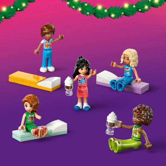 LEGO Friends Adventi naptár 2025 42668 – 5 minibaba, 5 háziállat és 24 meglepetés ünnepi tevékenységekkel