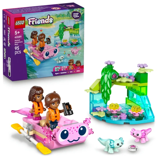 LEGO Friends 42681 Kalandcsónak axolotlokkal