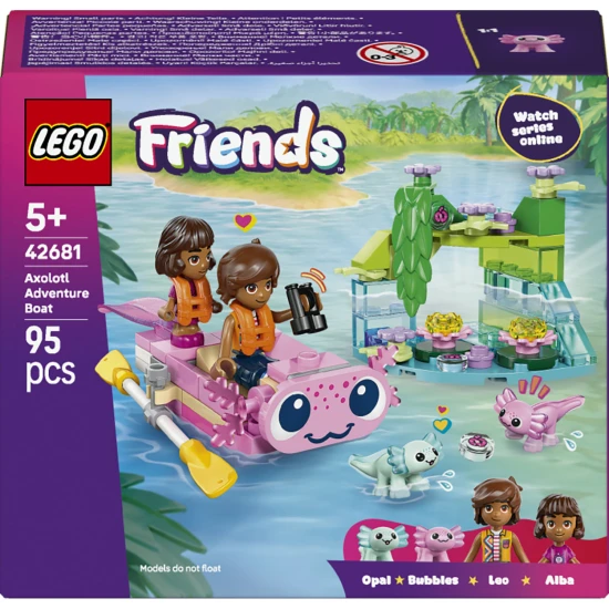 LEGO Friends 42681 Kalandcsónak axolotlokkal