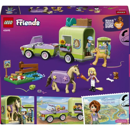 LEGO Friends 42695 Póni és csikó pótkocsi
