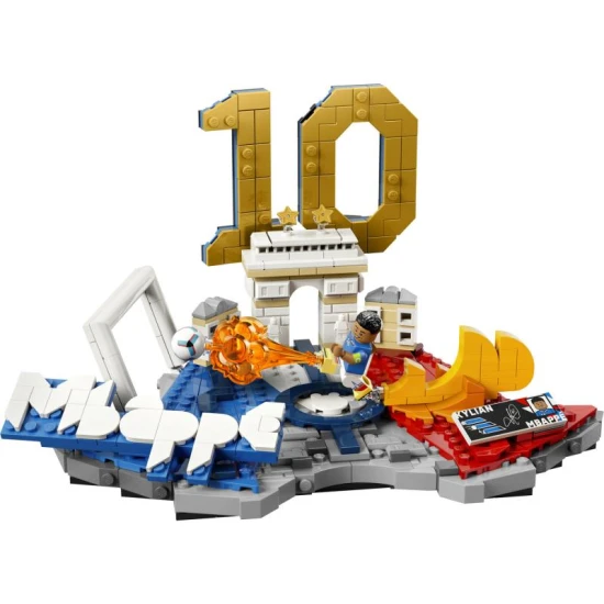 LEGO Editions 43013 Kylian Mbappé minifigurával és francia alappal