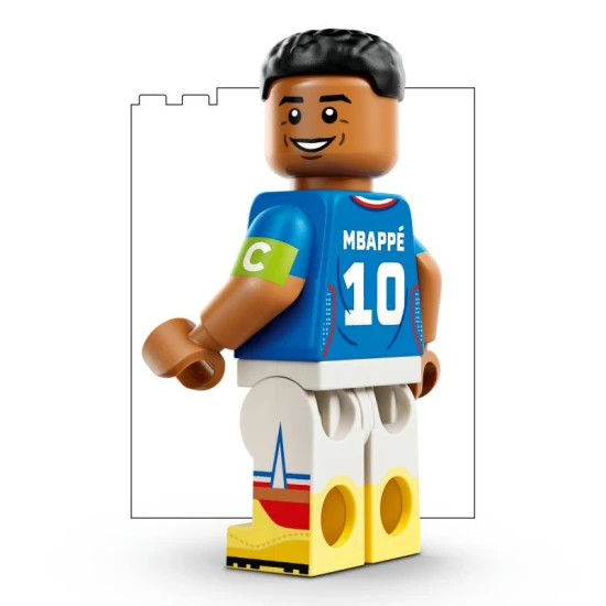 LEGO Editions 43013 Kylian Mbappé minifigurával és francia alappal