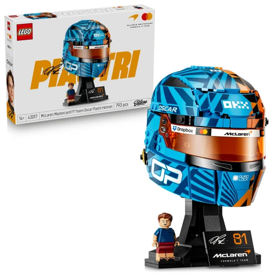 LEGO® Editions 43017 Oscar Piastri sisakja a McLaren Mastercard F1® csapatból LEGO® Editions 43017 Oscar Piastri sisakja a McLaren Mastercard F1® csapatból