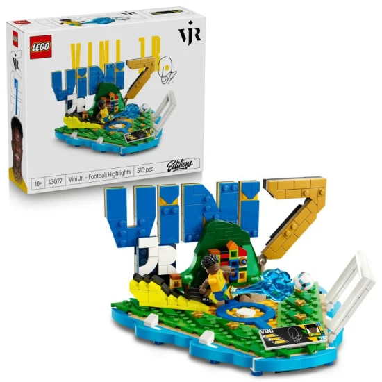 LEGO Editions 43027 Vini Jr. minifigurával és brazil alappal