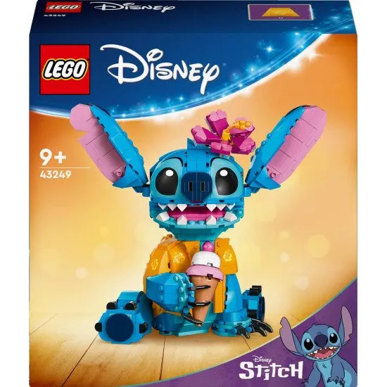 Játssz és mutasd be a LEGO® Disney Stitch-et mozgatható fülekkel, forgó fejjel, megépíthető fagylalttölcsérrel és virággal. Ideális ajándék Lilo és Stitch rajongóinak.
