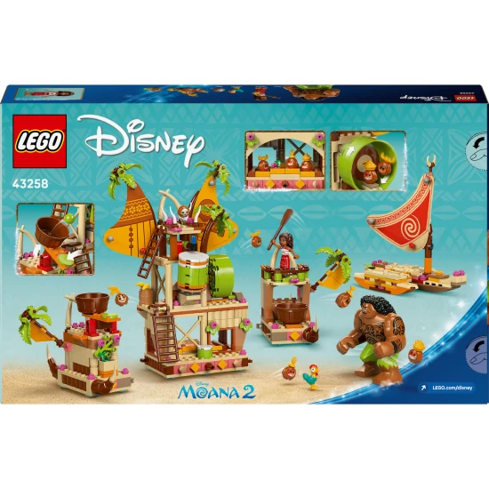 LEGO Disney 43258 Kakamora hajó – építőkészlet 7 éves vagy annál idősebb gyermekek számára lego disney 43258 hajó kakamoras építőkészlet valor vaiana 2