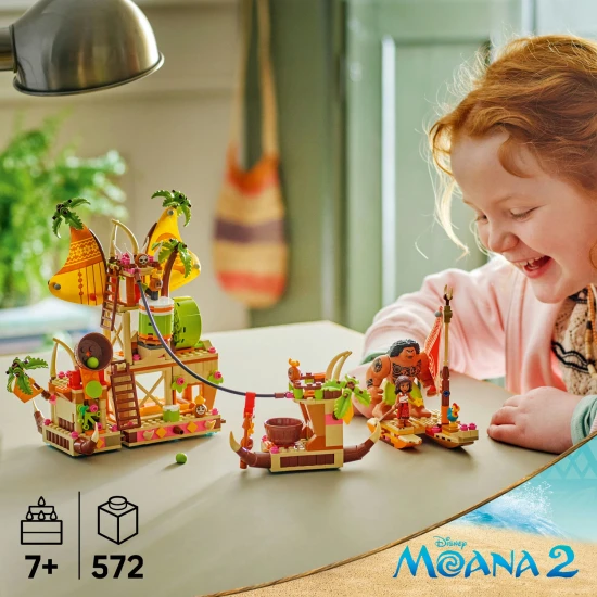 LEGO Disney 43258 Kakamora hajó – építőkészlet 7 éves vagy annál idősebb gyermekek számára lego disney 43258 hajó kakamoras építőkészlet valor vaiana 2
