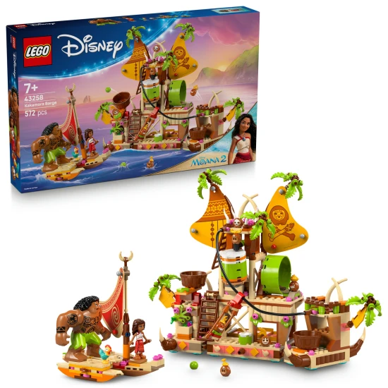 LEGO Disney 43258 Kakamora hajó – építőkészlet 7 éves vagy annál idősebb gyermekek számára lego disney 43258 hajó kakamoras építőkészlet valor vaiana 2