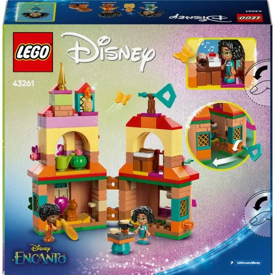 A LEGO® Disney Encanto építőkészlet – Madrigal háza Mirabel, Antonio karakterekkel és egy kapibarával a gyerekek végtelen szórakozásáért.