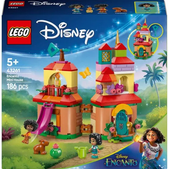 A LEGO® Disney Encanto építőkészlet – Madrigal háza Mirabel, Antonio karakterekkel és egy kapibarával a gyerekek végtelen szórakozásáért.