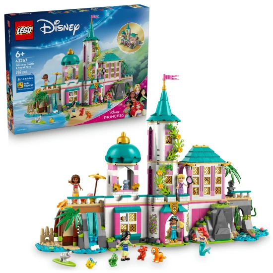 LEGO Disney 43267 Hercegnők és királyi házi kedvencek kastélya