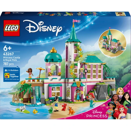 lego disney 43267 hercegnok kastelya hazikedvencek
