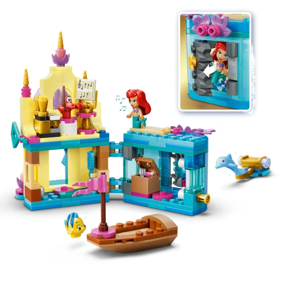 LEGO Disney 43285 Ariel és varázslatos miniatűr palotája