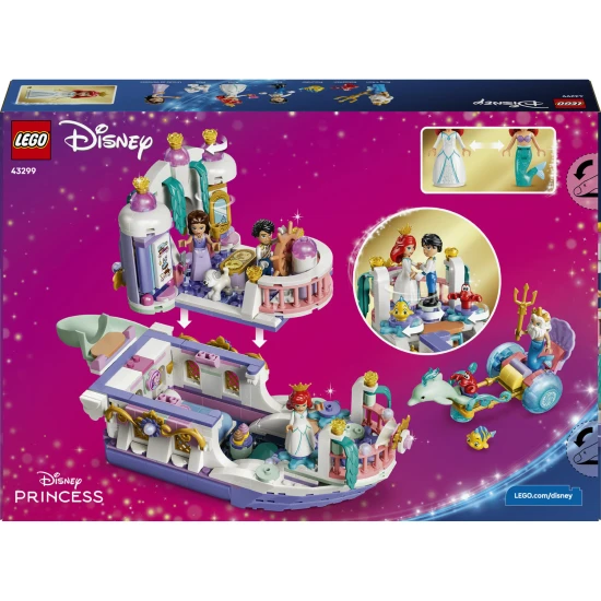 LEGO Disney 43299 Ariel királyi esküvői hajója