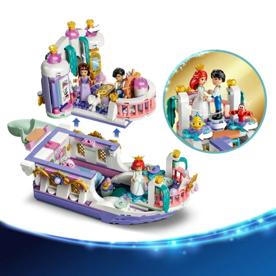 LEGO Disney 43299 Ariel királyi esküvői hajója