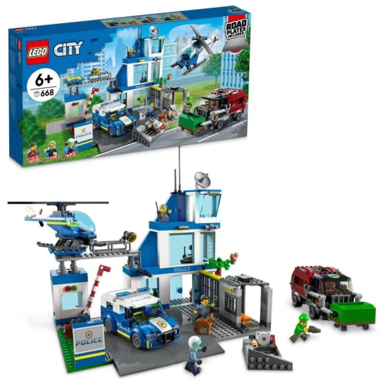 LEGO City: valósághű rendőrőrs, tele funkciókkal és járművekkel