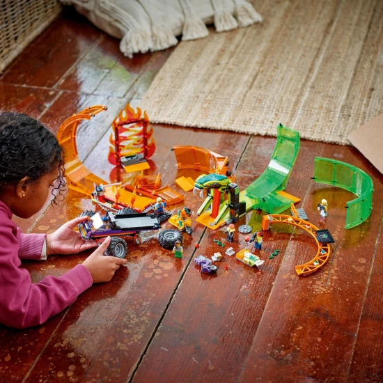 Tapasztalja meg az adrenalint a LEGO City Stunt Double Loop segítségével!