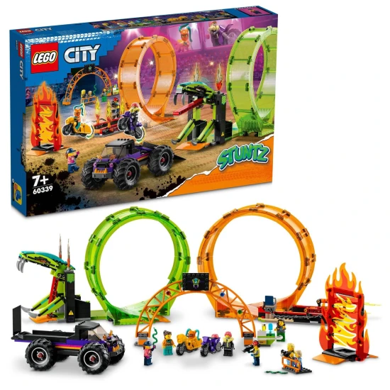 Tapasztalja meg az adrenalint a LEGO City Stunt Double Loop segítségével!