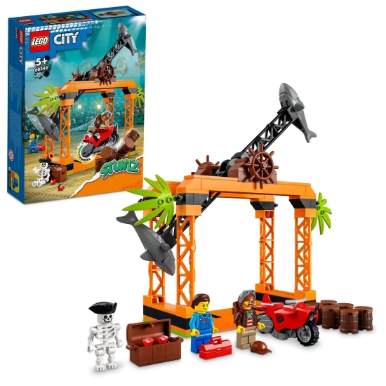 LEGO City Shark Stunt Challenge - Adrenalin készlet gyerekeknek