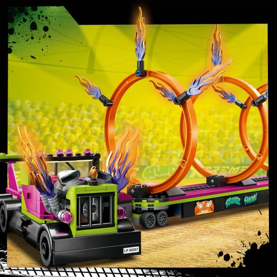 LEGO CITY traktor tűzgyűrűkkel LEGO City Fire Ring traktor – Teljes gázzal akció!