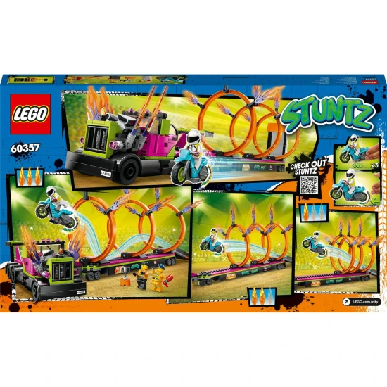LEGO CITY traktor tűzgyűrűkkel LEGO City Fire Ring traktor – Teljes gázzal akció!