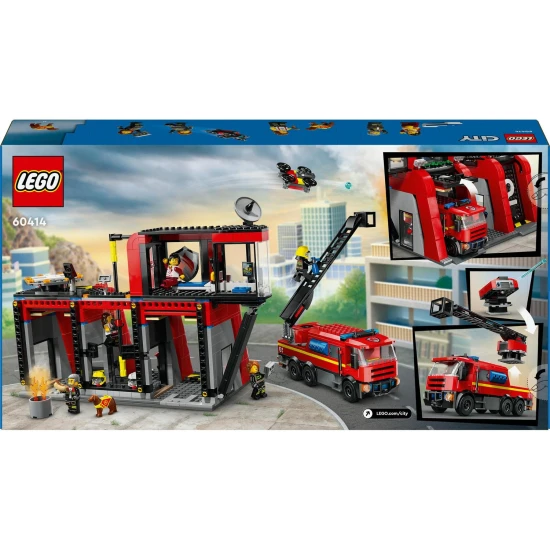 LEGO City Fire Station – akció, drón és mentés egy készletben!
