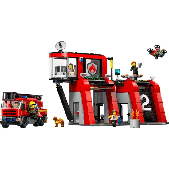 LEGO City Fire Station – akció, drón és mentés egy készletben!