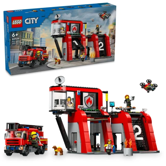 LEGO City Fire Station – akció, drón és mentés egy készletben!