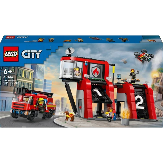 LEGO City Fire Station – akció, drón és mentés egy készletben!
