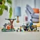 A LEGO CITY terepjáró robusztus gumikkal és kamerakarral, a dzsungel felfedezői tigrist követnek, távcsővel, walkie-talkie-val, térképpel és felmérő drónnal a kalandos felfedezéshez.