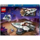 LEGO CITY Csillagközi űrhajó kihajtható főhajtóművekkel, játék akkumulátorral a gyors induláshoz, és egy drónnal, amely sugárhajtású csomaggá válik az űrstáb minifigurájához.