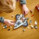 LEGO CITY Csillagközi űrhajó kihajtható főhajtóművekkel, játék akkumulátorral a gyors induláshoz, és egy drónnal, amely sugárhajtású csomaggá válik az űrstáb minifigurájához.