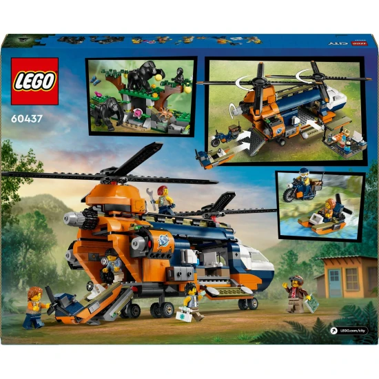 LEGO CITY Jungle Scout helikopter – alaptábori kaland