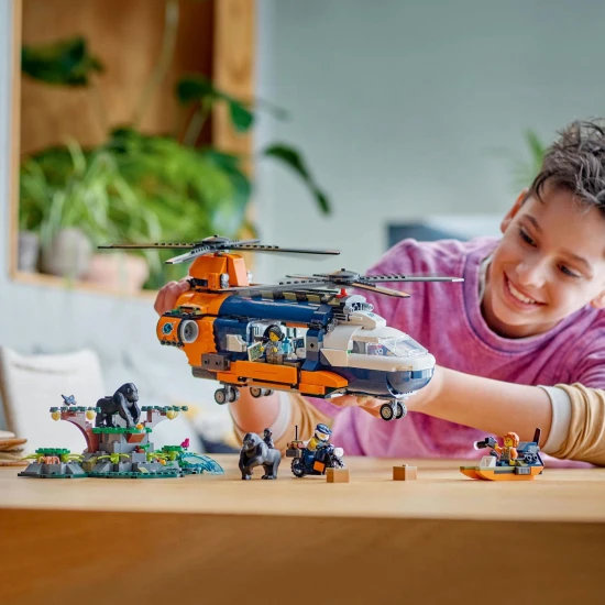 LEGO CITY Jungle Scout helikopter – alaptábori kaland