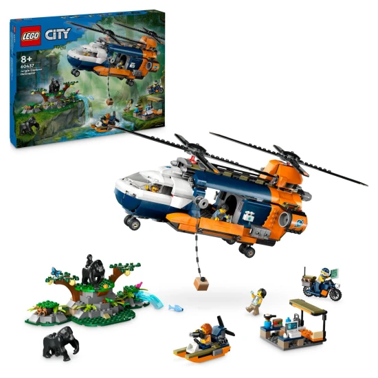 LEGO CITY Jungle Scout helikopter – alaptábori kaland
