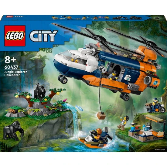 LEGO CITY Jungle Scout helikopter – alaptábori kaland