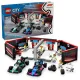 LEGO CITY F1® Garázs Mercedes-AMG és Alpine versenyautókkal útra készen.