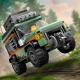 LEGO CITY 4x4 terepjáró hegyi teherautó működő csörlővel és kalandfelszereléssel