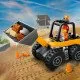 LEGO CITY Sárga építőlapátos rakodógép, nehéz terepen való munkára készen
