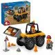 LEGO CITY Sárga építőlapátos rakodógép, nehéz terepen való munkára készen
